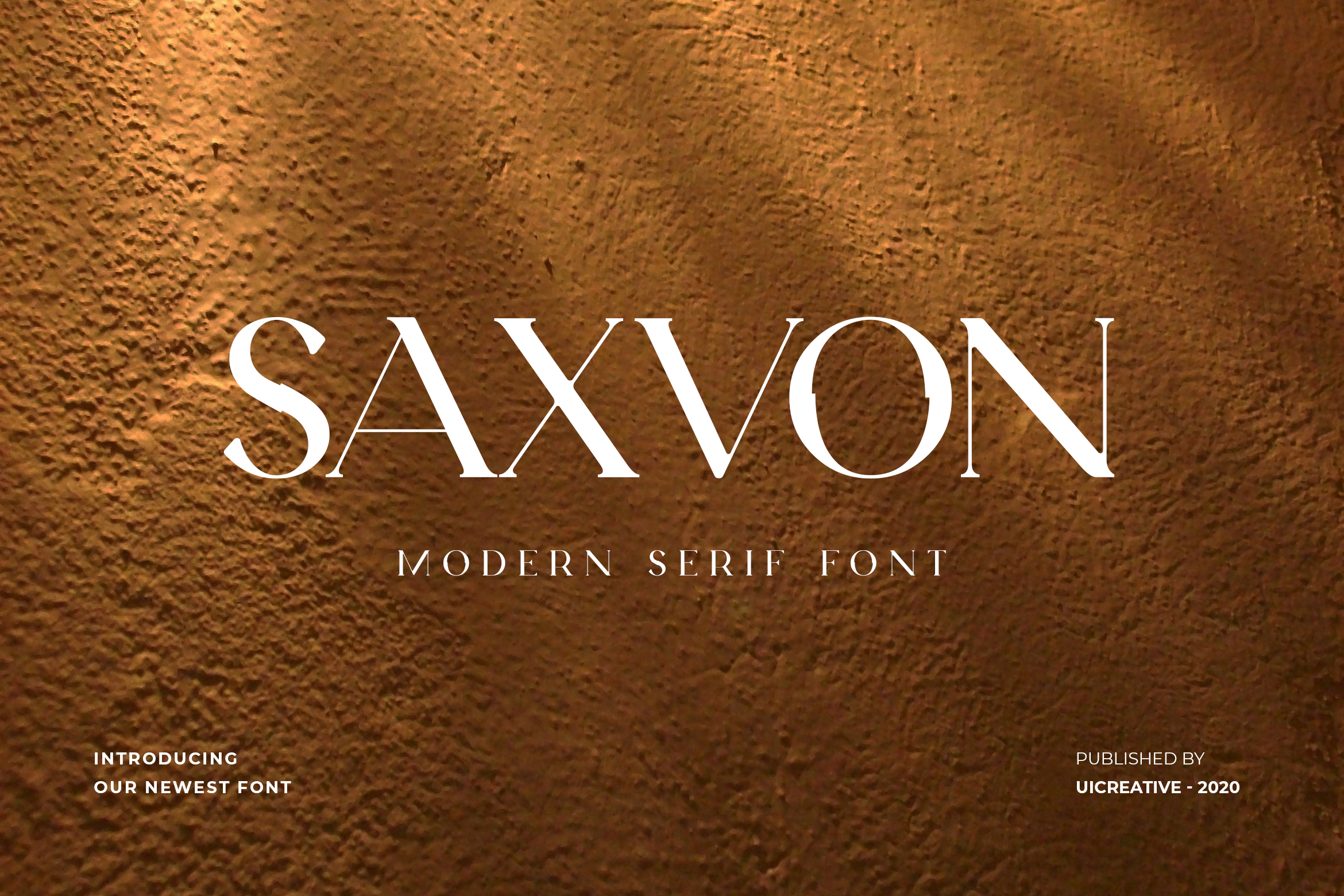 Beispiel einer Saxvon-Schriftart